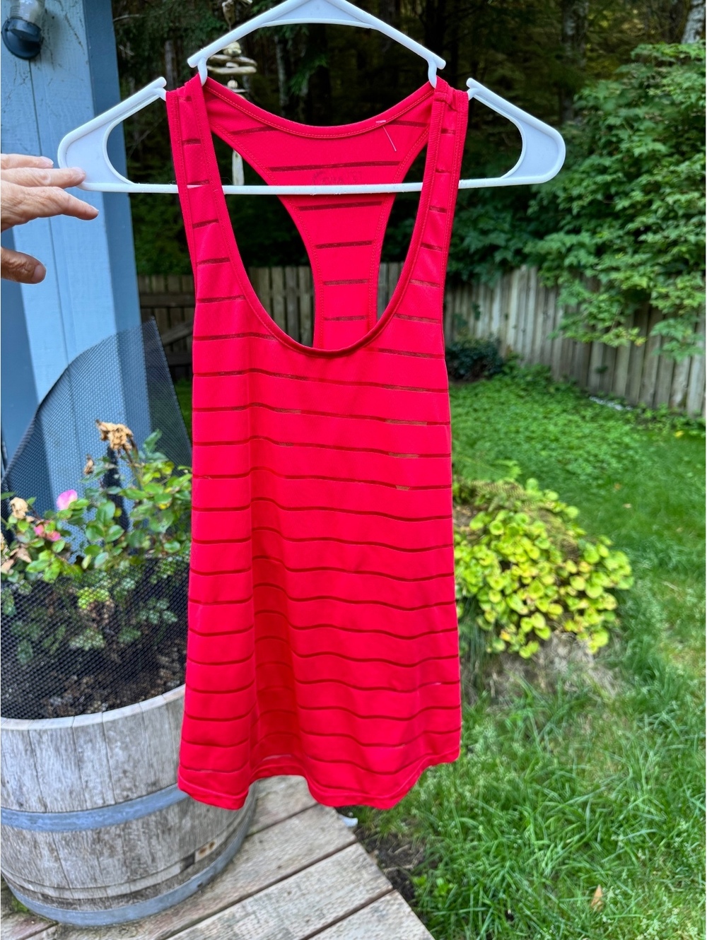 Zyia Active Red Racerback Tank Top, Size Small